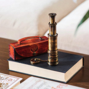 Vintage Telescope with Leather Case.